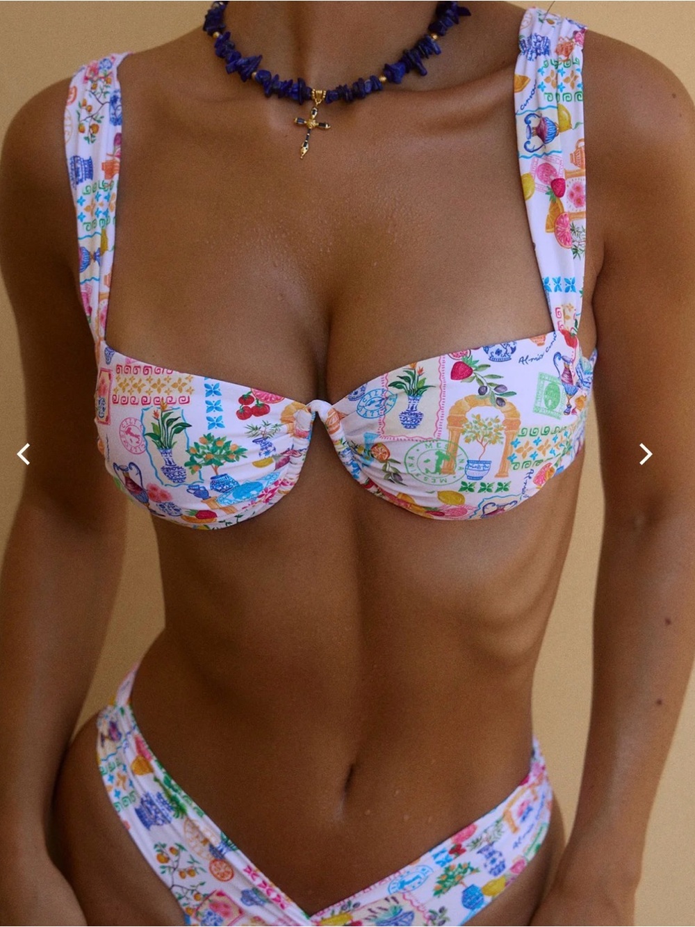 NWT Bydee - Ventura Bikini Top in Isola in size XS